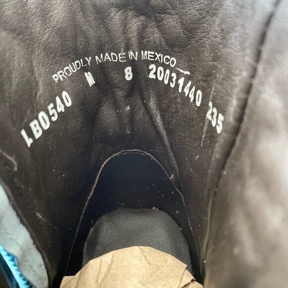 Lane COSSETTE Womens Cowboy Booties 8 Blue Cowgirl Western Boots Short Ankle - Picture 9 of 11